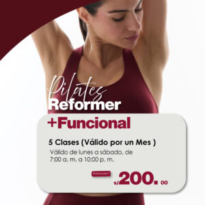 Pilates Reformer + Funcional Personalizado (5 Clases)