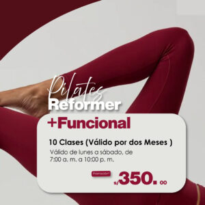 Pilates Reformer + Funcional Personalizado (10 Clases)